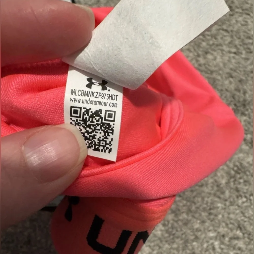 NWT Under Armour Womens Mid Crossback Sports Bra Medium Support Hot Pink Size 3X